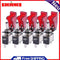 5pcs 12V 20A LED Red Light Cover Racing Car SPST Rocker Tilt Switch Lightest