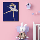 14CT Full Cross Stitch Ballet Stamped DIY Kits Wall Art Crafts Home Decorations