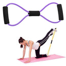 8 Word Yoga Chest Expander Rope Rubber Elastic Band Fitness Exercise Equipmen