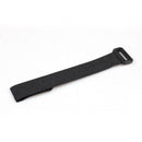 20Pcs Fishing Rod Tie Strap Suspenders Fastener Hook Loop Ties Belt (Black)