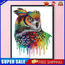 #A Partial Cross Stitch 14CT Cotton Thread Rainbow Owl DIY Counted Embroidery Ki