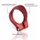 31.8mm Bicycle Saddle Seat Tube Clamp MTB Road Bike Seatpost Clamps (Red) Newly