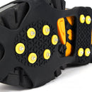 10 Spikes Crampons,Mountaineering Anti-Slip Ice Cleats Traction Stretch Foo
