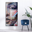 Half Face Oil Paint By Numbers Kits DIY Handpainted on Canvas Wall Art Gift