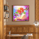 5D DIY Diamond Painting Full Round Drill Shining Rose Wall Decor Rhinestone Art