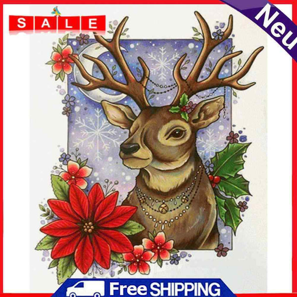 Deer Partial Oil Paint By Numbers DIY Home Decoration Gift Wall Art Picture Kit