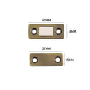 2pcs Magnetic Cabinet Catches Closet Cupboard Door Stops (Green Ancient)
