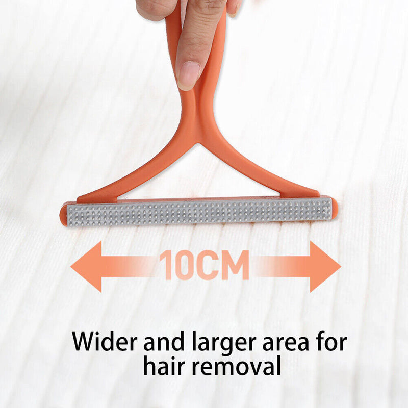 Lint Remover Pet Hair Fuzz Fabric Shaver Coat Clothes Fluff Brush (Orange)