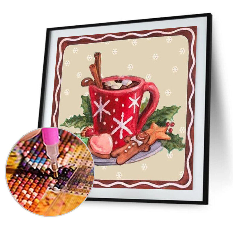 5D DIY Red Cup Full Round Drill Diamond Painting Kit Handicraft Artwork