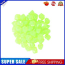 100pcs Luminous Glowing Stones Glow in the Dark Garden Decor Pebble (F)
