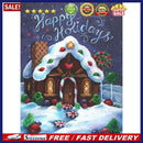5D DIY Candy House Full Round Drill Diamond Painting Kit Craft Home Wall De