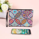 DIY Mandala Special Shaped Diamond Painting Wristlet Bags Women Wallet Clut