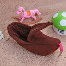 Warm Banana Hamster Hammock Hang Cage Pet Birds Sleeping Nest House (Brown)