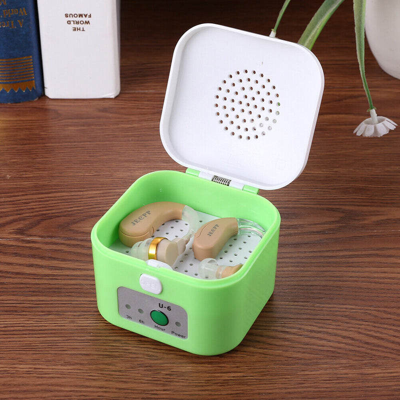 Electric Hearing Aid Dryer Moisture Proof Earphone Dehumidifier Drying Case Box