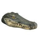 Garden Decor Creative Floating Pool Statue Simulation Crocodile Head Pond Art