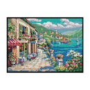 Full Embroidery Scene Printed Cross Stitch Cotton 2-Strand 14CT Needlework
