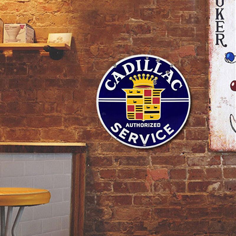 Round Metal Tin Sign Plaque Wall Letters Posters Iron Painting for Bar (1) Newly