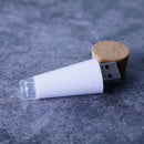 4pcs USB Rechargeable Bottle Cork Stopper Cap Lamp (Colorful Slow Flash)