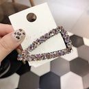 Rhinestone Shiny Hair Accessories Hair Clips Crystal Hairgrip Triangle Hairpins