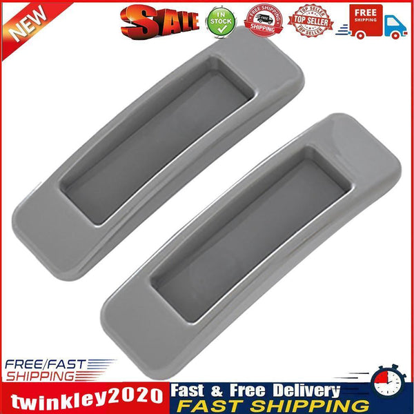 2pcs Self-adhesive Door Handle Cabinet Glass Window Drawer Handles (Grey) Newly