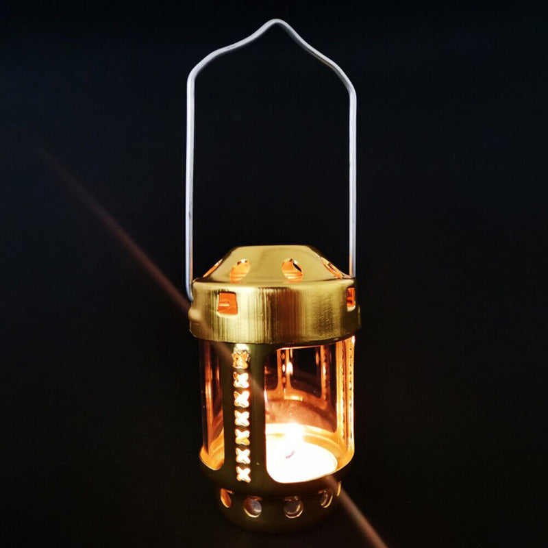 Portable Aluminum Alloy Candle Lantern Candlestick Light Lamp Home Decorati