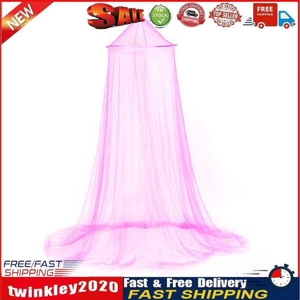 Children Bed Canopy Hanging Mosquito Net Princess Dome Bed Tent (Pink) Newly