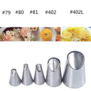5pcs/set Sphere Tips Russian Icing Piping Nozzles Tips Cupcake Pastry X1D2 M0C8