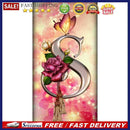 Letter S Rose Oil Paint By Numbers Kits DIY Craft Coloring Drawing Home Dec