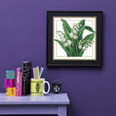 Partial Cross Stitch 14CT Cotton Thread DIY Counted Embroidery Flower May Kitss
