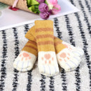 4pcs/set Cat Chair Feet Sock Thicken Anti-slip Table Leg Knitted Cover (B)