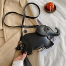 Women Fashion Elephant Solid Color Messenger Bag Casual Mini Purse Wristlet Bags