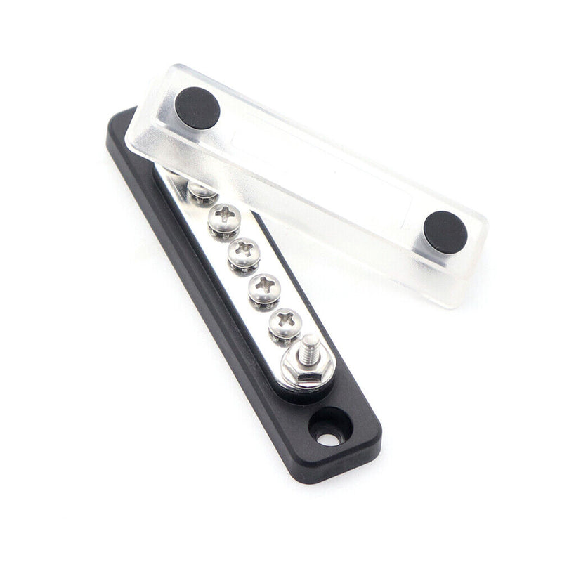 Bus Bar 48V 100 Amp Busbar with Clear Cover for Truck Boat RV (AOA1134-A) Newly