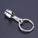 Car Engine Silvery Keychain Piston Key Ring Alloy Keychain Key Ring for Car