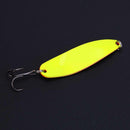 13g Spoon 3 Hooks Fishing Lure Sequins Paillette Hook(Yellow) Newly