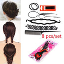Hair Styling Accessories Hair Braiding  Twist Curler Bun Roller Maker Hair Clip