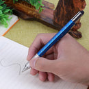 Ballpoint Pen Screwdriver Ruler Spirit Level Multifunction Pen(Blue) Newly