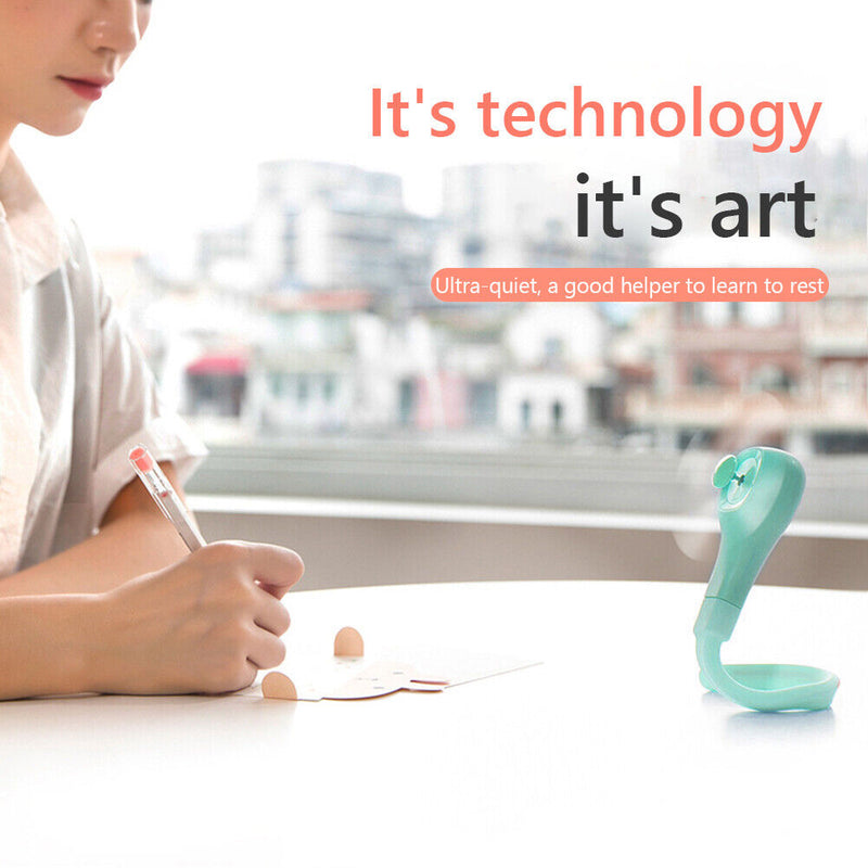 Mini Wearable Wrist Fan Rechargeable Battery Operated Personal Fan (Green)