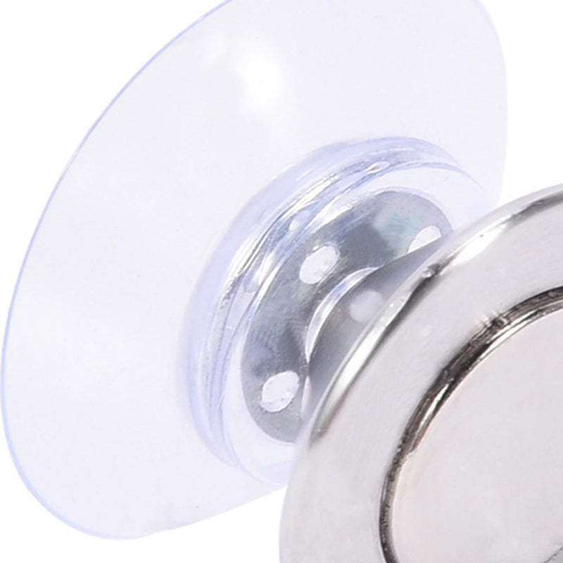 Stainless Steel Soap Magnetic Holder Rack Suction Cup Hanging Bracket (B)