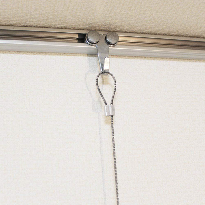 Stainless Steel Exhibition Art Gallery Photo Display Wire Cable Hook (4PCS)