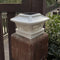 Solar Post Cap Lamp LED Waterproof Outdoor Deck Light Garden Decor (White) Newly