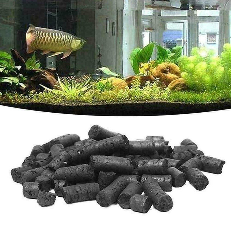 100g Activated Carbon Charcoal Pellets For Aquarium Filt Saltwater P5R7 U6Y0