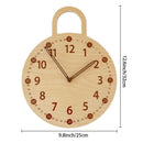 INS Style Simple Personality Digital Clocks Silent Wall Clock Nordic Solid Wood