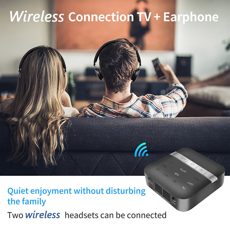 TX200 Bluetooth-compatible Transmitter Receiver AptX Low Latency Adapter