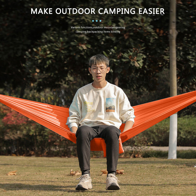 Outdoor Camping Hammock Sleeping Swing Garden Tree Hanging Bed w/ Rope (A) Newly