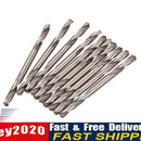 10pcs 3.2mm Dia. HSS Double Ended Spiral Drill Bits Twist Drill Tools Set Newly