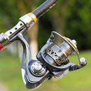 #A Fishing Reel Metal Spool Line Cup 5.2/1 12+1BB Ball Bearings Spinning Carp Re