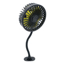 Car Back Fan 3-speed Wind Adjustment USB Auto Air Cooler Cooling System