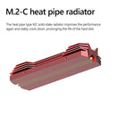 SSD Heatsink Cooler Aluminum M.2 2280 NVME Solid State Disk Radiator (Red) Newly
