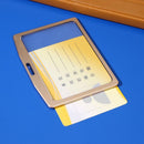 Aluminum Alloy Business Work Card ID Badge Name Tag Card Holder (Champagne)