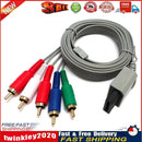 1080 P HDTV AV Audio Adapter Cable Cord Wire 5RCA For Nintendo Wii Newly
